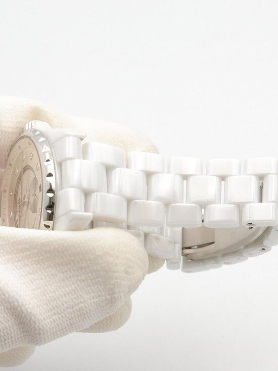 Chanel Watch Silver Ceramic Diamond main image 11